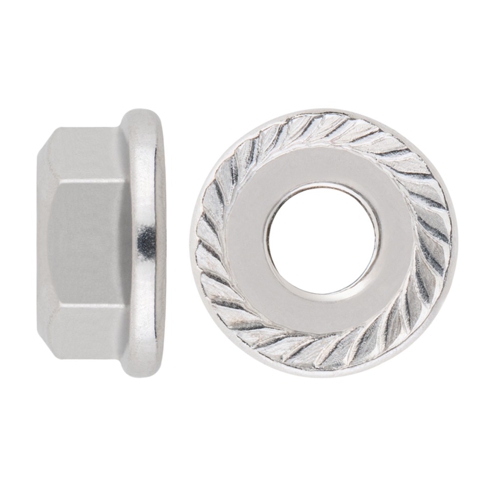 DIN-6923 A2 [CP] Tuerca brida grafilada. Inoxidable A2